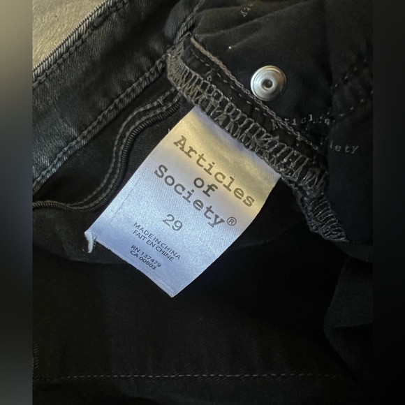 Articles of Society Sarah Skinny Baker Ankle Jeans in Grey Ombré. Size 29 - Picture 10 of 15